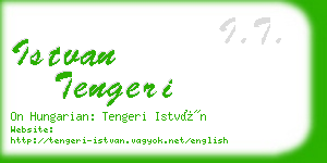 istvan tengeri business card